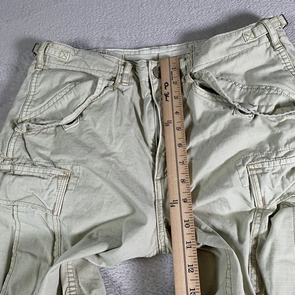Polo Ralph Lauren Cargo Shorts‎ Mens 30 Beige Relaxed Fit Drawstring Drill Khaki